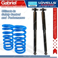 Rear HD STD Gabriel Ultra Shocks + Lovells Springs for Kia Rio BC 1.5L 03-05