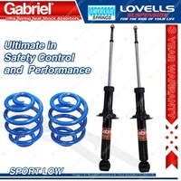 Rear Sport Low Gabriel Ultra Shocks Coil Springs for Mitsubishi Lancer CC Sedan