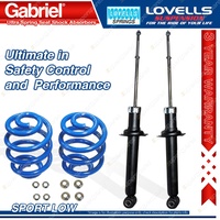 Rear Sport Low Gabriel Ultra Shocks + Lovells Springs for Nissan Maxima A33