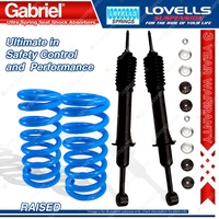 Front Raised Gabriel Ultra Shocks + Lovells Springs for Toyota FJ Cruiser GSJ15R