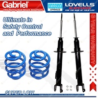 Front Super Low Gabriel Ultra Shocks + Lovells Springs for Chrysler 300C Sedan