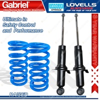 Front Raised Gabriel Ultra Shocks + Lovells Springs for Nissan Pathfinder R51