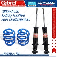 Rear Super Low Gabriel Ultra Shocks + Lovells Springs for Holden Commodore VE