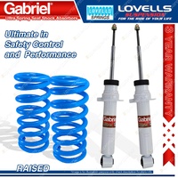 Front Raised Gabriel Ultra Shocks Lovells Springs for Mitsubishi Pajero NM NP NS