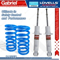 Front Raised HD Gabriel Ultra Shocks Lovells Springs for Mitsubishi Triton ML MN