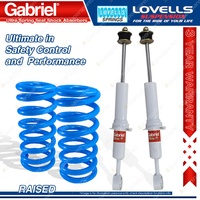 Front Raised HD Gabriel Shocks + Lovells Springs for Toyota Landcruiser VDJ200