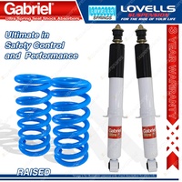 Front Raised HD Gabriel Ultra Shocks + Lovells Springs for Isuzu D-MAX TF