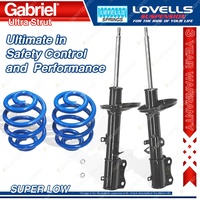 Rear Super Low Gabriel Ultra Shocks Lovells Springs for Toyota Corolla AE101 102