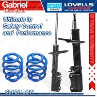 2 Rear Super Low Gabriel Ultra Shocks + Lovells Springs for Holden Apollo JM JP