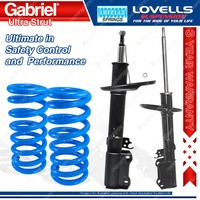 2 Rear Gabriel Ultra Strut Shocks + Lovells Springs for Toyota Camry SDV10 SXV20