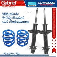 Front Sport Low Gabriel Shocks + Lovells Springs for Subaru Leone GL AA4 AB2 AB4