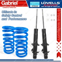 2 Front STD Gabriel Ultra Strut Shocks + Lovells Springs for Honda Accord CB7 CD