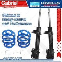 Front Sport Low Gabriel Ultra Shocks Lovells Springs for Toyota Camry SDV10R V4