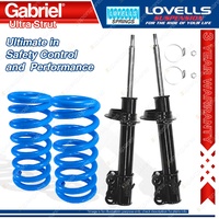 Front Ultra Strut Shocks + Lovells Spring for Holden Apollo JM JP 4 Cyl Rotating