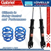 Front Sport Low Gabriel Ultra Shocks Lovells Springs for Ford Falcon BA BF 07-08