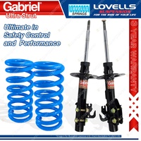 Front Gabriel Ultra Strut Shocks + Lovells Springs for Holden Commodore VE I II