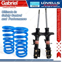 Front Gabriel Ultra Strut Shocks + Lovells Springs for Holden Commodore VT VX VY