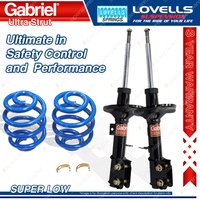 Front Super Low Gabriel Ultra Shocks Lovells Springs for Holden Commodore VZ Ute