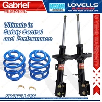 Front Sport Low Gabriel Ultra Shock Lovells Spring for Commodore VZ Sedan Wagon