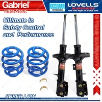 2 Front Super Low Gabriel Ultra Shocks + Lovells Springs for Holden Statesman WL