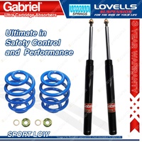 Front Sport Low Gabriel Cartridge Shocks Lovells Springs for Commodore VB FE2 V6