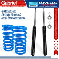 2 Front Gabriel Ultra Cartridge Shocks + Lovells Springs for Toyota Camry SV11