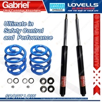 Front Sport Low Cartridge Shocks Lovells Springs for Nissan Pintara Skyline R31