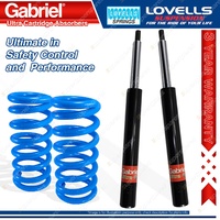 2 Front Gabriel Ultra Cartridge Shocks + Lovells Springs for Holden CALIBRA YE