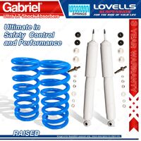 Front Raised HD Gabriel Ultra LT Shocks + Lovells Springs for Ford Bronco 81-87