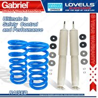 Front Raised HD Gabriel Ultra LT Shocks + Lovells Springs for Jeep Wrangler TJ