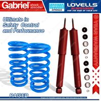 Front Raised Gabriel Guardian Shocks Lovells Springs for Holden Rodeo RA 03-08