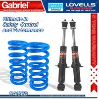 Front Raised Gabriel Ultra Spring Seat Shocks Lovells Spring for Holden Rodeo RA