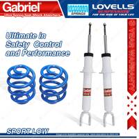 Front Sport Low Gabriel Ultra Shocks + Lovells Spring for Honda Prelude BB5, BB6