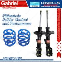 Front Sport Low Gabriel Ultra Strut Shocks + Springs for Holden Monaro V2 VZ CV8