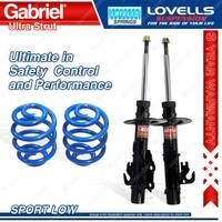 Front Sport Low Gabriel Ultra Strut Shocks Spring for Holden Commodore Calais VF