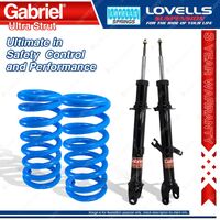 Front STD Gabriel Ultra Strut Shocks + Lovells Springs for Ford Territory SY RWD