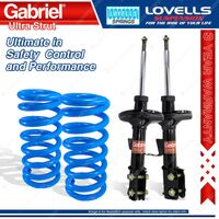 Front STD Gabriel Ultra Strut Shocks + Lovells Springs for Holden Commodore VY