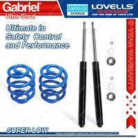 Front Super Low Gabriel Ultra Cartridge Shocks + Springs for Toyota Corolla KE70