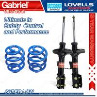 Front Super Low Gabriel Ultra Strut Shocks + Springs for Holden Monaro V2 CV6