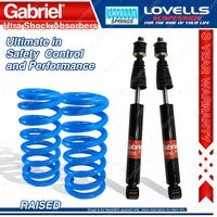 Rear Raised HD Gabriel Ultra Shocks + Lovells Springs for Hyundai Terracan HP