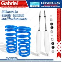 Rear Raised Gabriel Ultra LT Shocks+Lovells Springs for Land Rover Discovery III