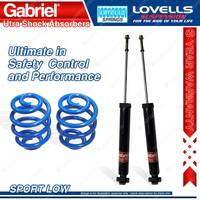 Rear Sport Low Gabriel Ultra Shocks+Lovells Springs for Toyota Celica RA60 81-83