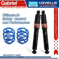 Rear Sport Low Gabriel Ultra Shocks + Lovells Springs for Ford Falcon FG Sedan