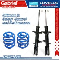 Rear Sport Low Gabriel Ultra Strut Shocks Lovells Spring for Toyota Celica ST204