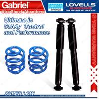 Rear Super Low Gabriel Ultra Shocks + Lovells Springs for Mazda 6 GG 2002-2008