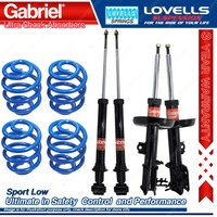 F + R Sport Low Gabriel Ultra Shocks + Coil Springs for Holden Vectra JR JS