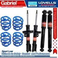 F + R Sport Low Gabriel Ultra Shocks + Coil Springs for Holden Astra TS II