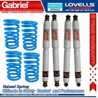 4 Raised HD Gabriel PLUS Shocks + Springs for Landcruiser FZJ HZJ105 Linear Rate