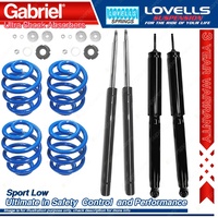 F + R Sport Low Gabriel Ultra Shocks + Coil Springs for BMW 3 Series E30 320