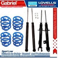 Front Rear Sport Low Gabriel Ultra Shocks + Coil Springs for Chrysler 300C